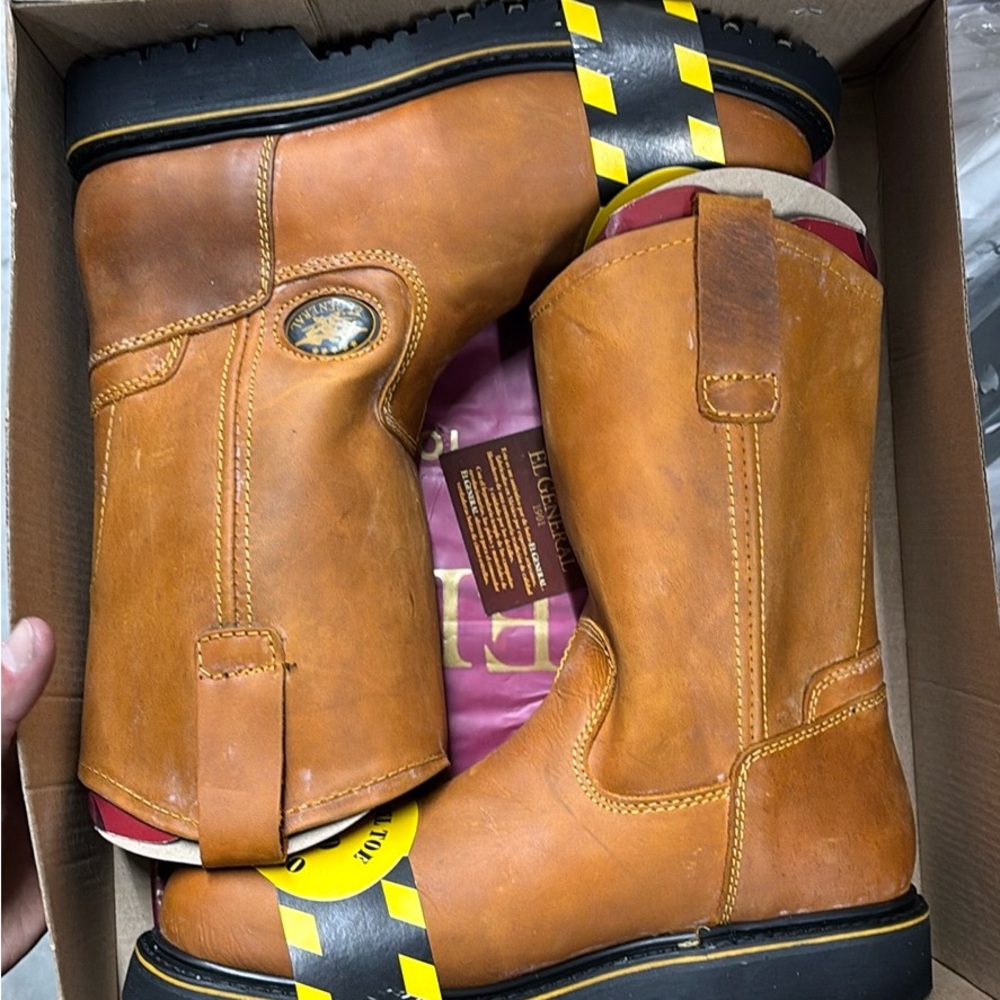 El General Steel Toe Work Boots Size 6-12